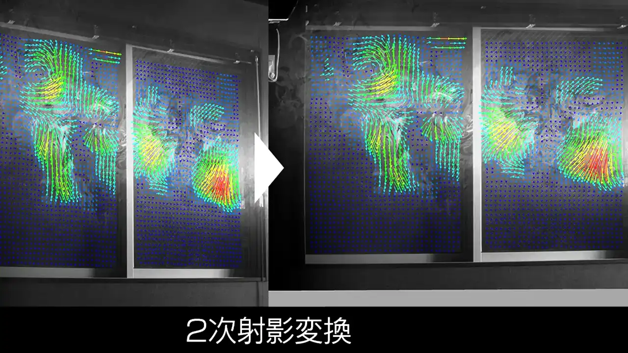 PIVソフト_FlowExpertⅡ2次射影変換