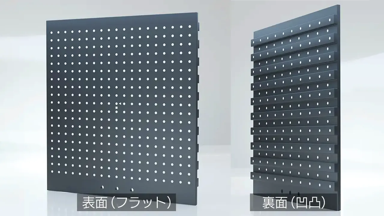 ステレオPIVシステム2D3C_キャリブレーションプレート2分割_表裏