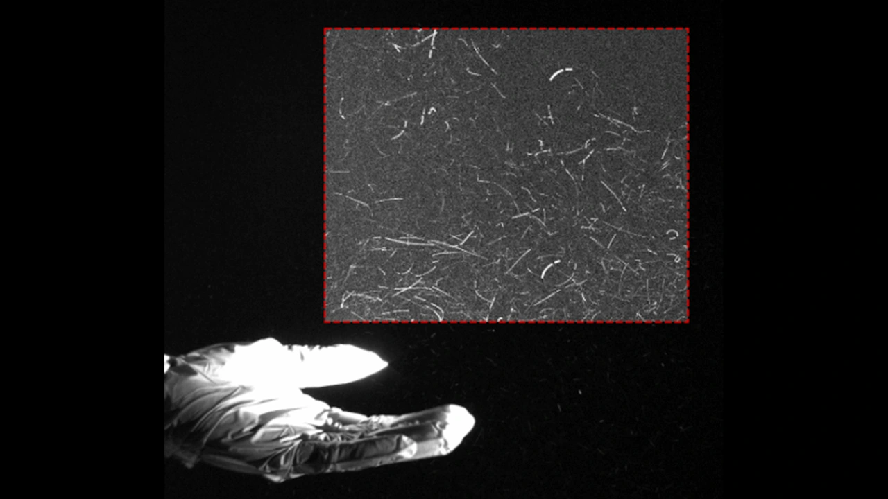 contamination_微粒子可視化_手袋_発塵_画像処理_V01